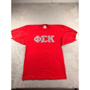 VTG 90s EAGLE USA Phi Sigma Kappa‎ Fraternity T-Shirt Stitched Letters Large #10